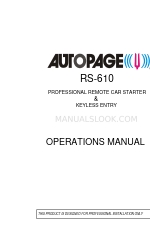 Autopage RS-610 Manual de operação