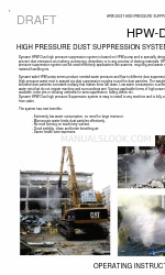 Dynaset HPW-DUST Operating Instructions Manual