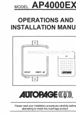 Autopage AP4000EX Kullanım ve Kurulum Kılavuzu