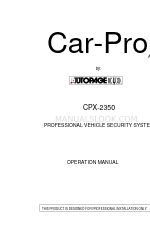 Autopage CAR-PRO CPX-2350 Manual de operação