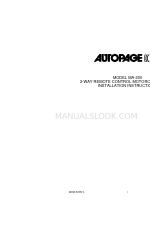 Autopage MA-200 Manual de instruções de instalação