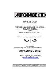 Autopage RF-525 Manuale operativo