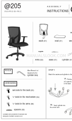 9to5 seating INS-P0205-PAC Montage-instructies