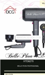 DCG BELLEZZA Belle Phon Professional HTD8270 Manual de instrucciones