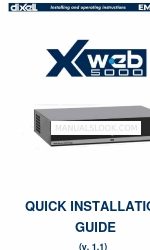 Emerson Dixell XWEB3000 Instrukcja szybkiej instalacji