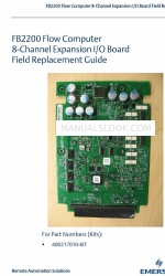 Emerson FB2200 Field Replacement Manual