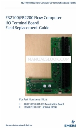 Emerson FB2200 Field Replacement Manual