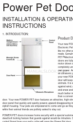 High Tech Pet Products Power Pet Door Manual de instruções de instalação e funcionamento