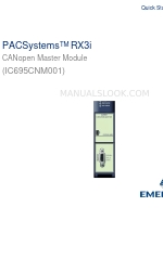 Emerson PACSystems RX3i Manuale di avvio rapido