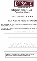 Dynasty Fireplaces DY-BTW60 Home Owner's Installation Instructions & Operating Manual