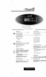 Dynasty Spas Excalibur SC-MP-DY1/Dual-Pump System Hızlı Referans Kartı