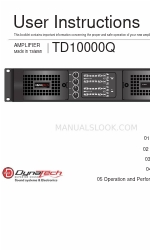 Dynatech TD10000Q Instructions pour l'utilisateur