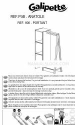 Galipette ANATOLE P3B 800 Інструкція з монтажу Посібник з монтажу