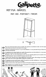 Galipette Marcel P2A 800 Assembly Instructions Manual