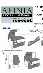 Afinia L801 Handbuch zur schnellen Einrichtung und Installation