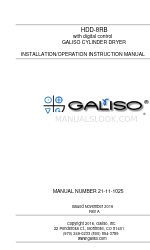 Galiso HDD-8RB Manual de instrucciones de instalación y funcionamiento