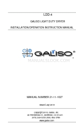 Galiso LDD-4 Manuale di istruzioni per l'installazione e il funzionamento