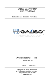 Galiso 21-11-1008 Instruções de montagem, instalação e funcionamento