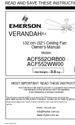 Emerson ACF552ORB00 Benutzerhandbuch