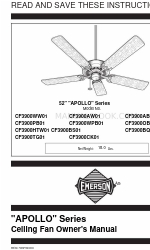 Emerson APOLLO CF3900AB01 Benutzerhandbuch