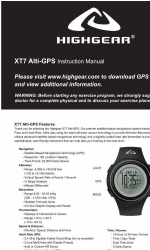 HighGear XT7 Alti-GPS Manuel d'instruction