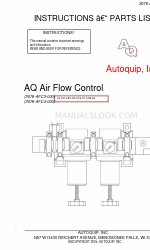 Autoquip AQ 3076-AFC3-000 Anleitung-Teileliste Handbuch