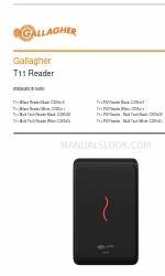 Gallagher T11 PIV Reader-Multi Tech Black Примечание по установке