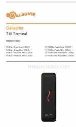 Gallagher T15 Mifare Reader Black Nota de instalación