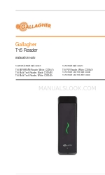 Gallagher T15 Mifare Reader Black Aangepaste installatie-instructies