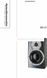 Dynaudio Acoustics BM 5A Gebruikershandleiding