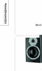 Dynaudio BM 6A mkII Panduan Pengguna