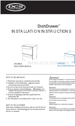 DCS DishDrawer DD124 Series Installation Instructions Manual