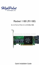 HighPoint Rocket 1180 Snelle installatiehandleiding