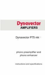 Dynavector P75 mk4 Instructions et spécifications