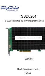 HighPoint SSD6200 Series Panduan Instalasi Cepat