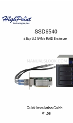 HighPoint SSD6540 Посібник зі швидкого встановлення