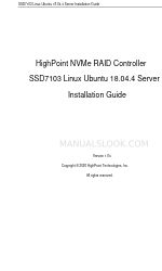 HighPoint SSD7103 Посібник з монтажу