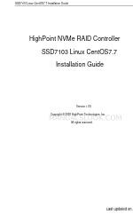 HighPoint SSD7103 Руководство по установке