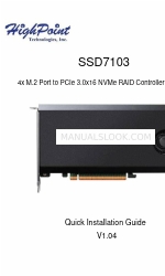 HighPoint SSD7103 Руководство по быстрой установке