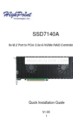 HighPoint SSD7140A 빠른 설치 매뉴얼