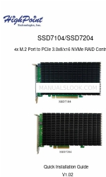 HighPoint SSD7204 Посібник зі швидкого встановлення