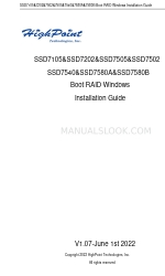 HighPoint SSD7505 Installation Manual