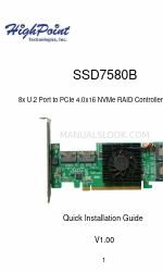 HighPoint SSD7580B Manuale di installazione rapida