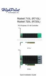 HighPoint R720L Instrukcja szybkiej instalacji