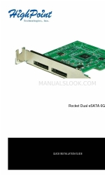 HighPoint Rocket Dual eSATA 6Gb/s For Mac Handbuch zur Schnellinstallation