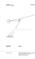 DCW editions AARO table Folha de instruções e utilização