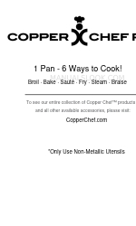 Copper Chef Pro Pan Handbuch