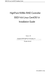 HighPoint SSD7103 Installation Manual