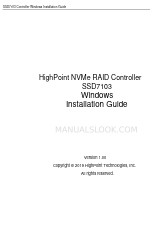 HighPoint SSD7103 Installation Manual