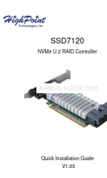 HighPoint SSD7120 Panduan Instalasi Cepat